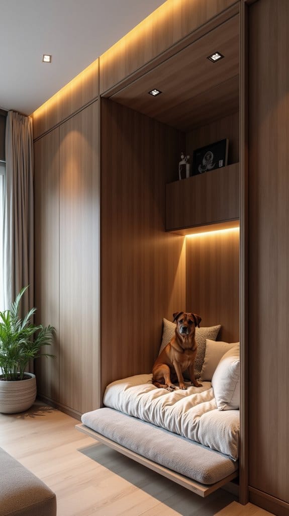 space saving dog bed solution