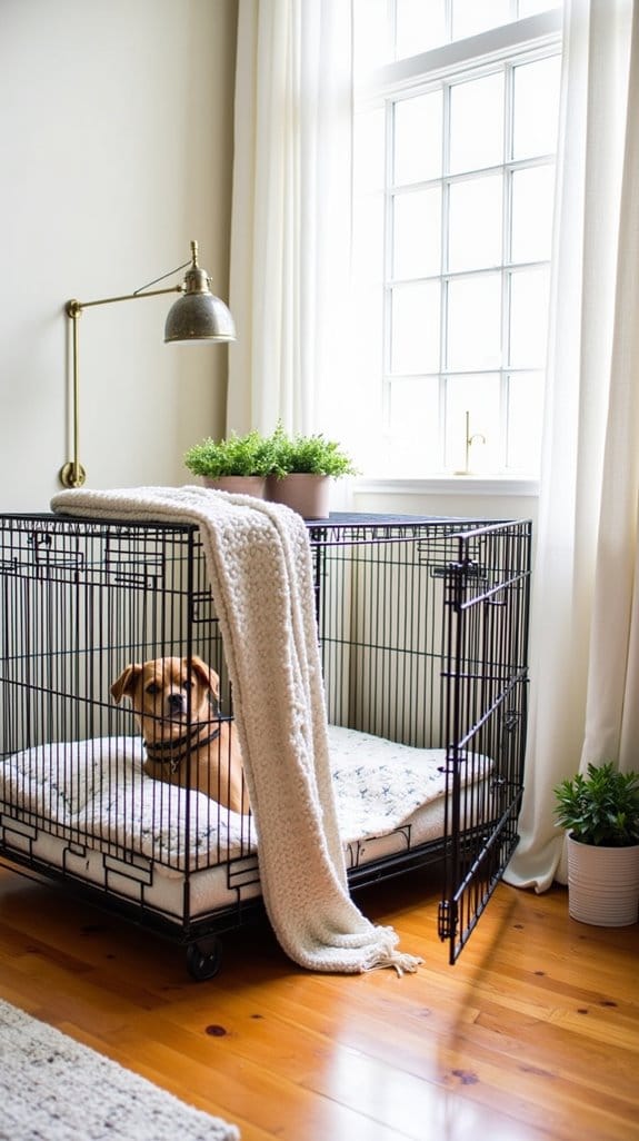stylish dog sleeping sanctuary