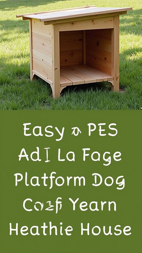 stylish elevated dog house