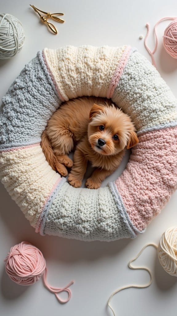 stylish hexagon dog bed