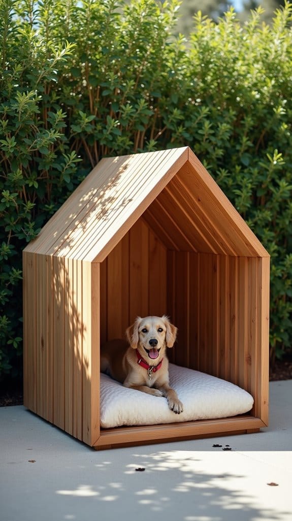 stylish outdoor dog shelter
