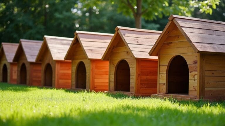 stylish wooden dog houses