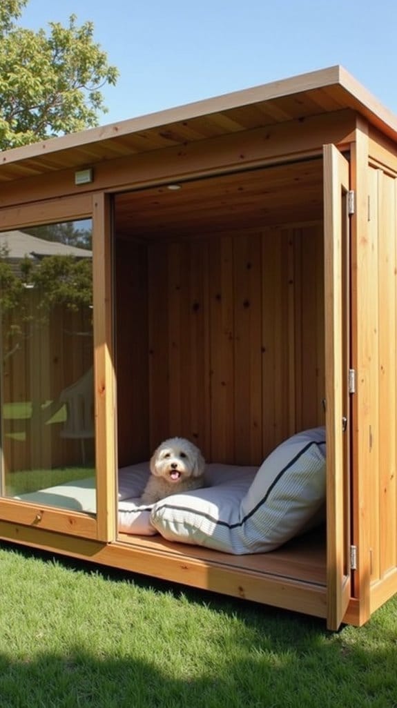 transparent sleek dog house